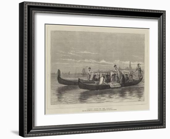 Picnic Party on the Lagoon-George Goodwin Kilburne-Framed Giclee Print