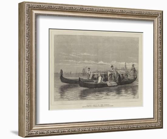 Picnic Party on the Lagoon-George Goodwin Kilburne-Framed Giclee Print