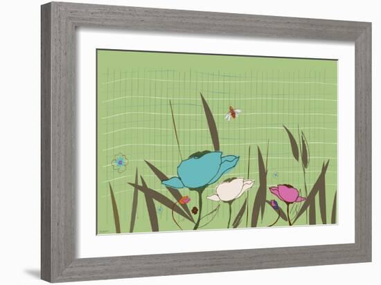 Picnic Peppermint-Anne Cote-Framed Giclee Print