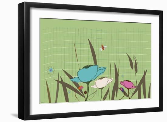 Picnic Peppermint-Anne Cote-Framed Giclee Print