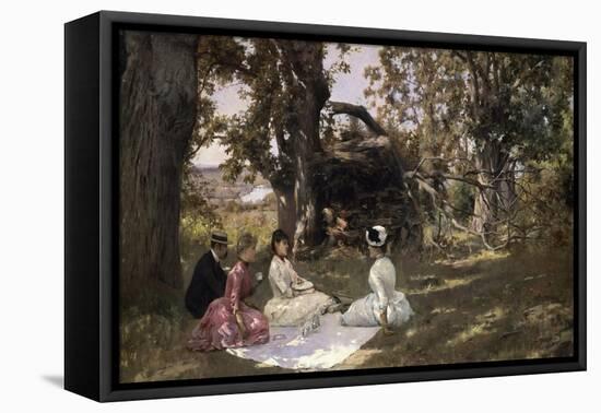 Picnic under the Trees, 1896-Julius Leblanc Stewart-Framed Premier Image Canvas