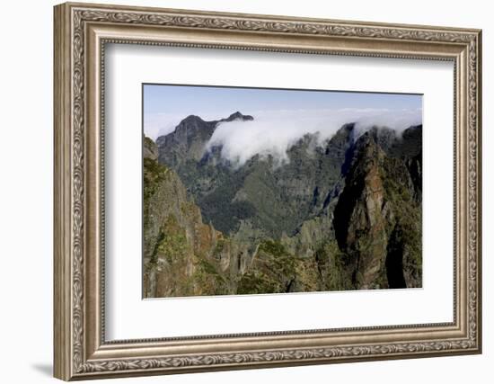 Pico do Areeiro mountain peak in Madeira, Portugal-David Santiago Garcia-Framed Photographic Print