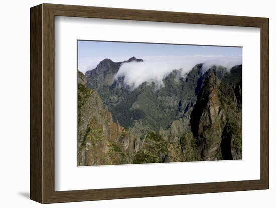 Pico do Areeiro mountain peak in Madeira, Portugal-David Santiago Garcia-Framed Photographic Print