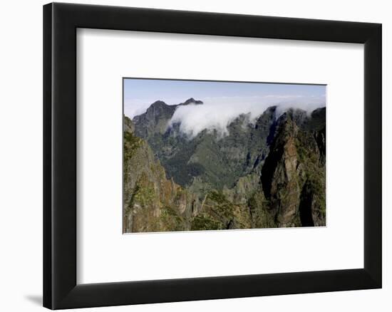 Pico do Areeiro mountain peak in Madeira, Portugal-David Santiago Garcia-Framed Photographic Print