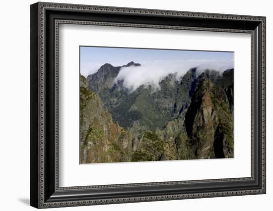 Pico do Areeiro mountain peak in Madeira, Portugal-David Santiago Garcia-Framed Photographic Print