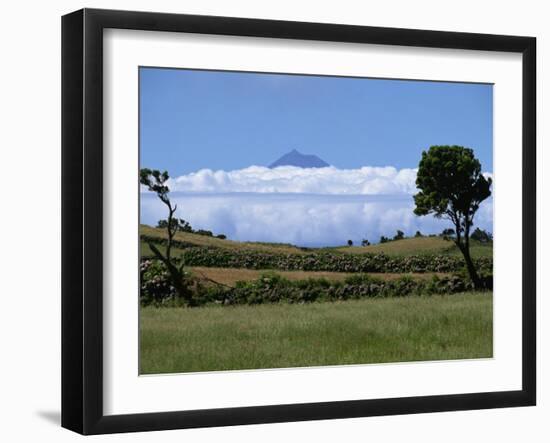 Pico Projects Above Clouds, Sao Jorge, Azores, Portugal, Europe-Ken Gillham-Framed Photographic Print