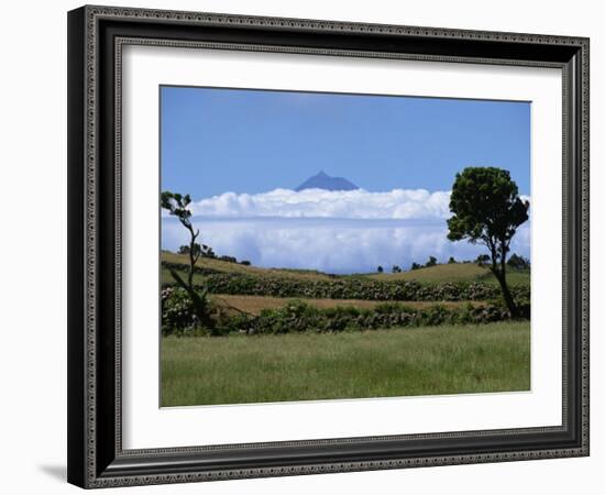 Pico Projects Above Clouds, Sao Jorge, Azores, Portugal, Europe-Ken Gillham-Framed Photographic Print