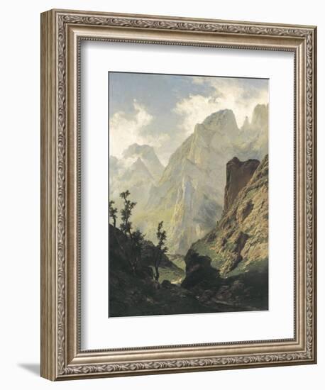 Picos De Europa-Carlos de Haes-Framed Art Print