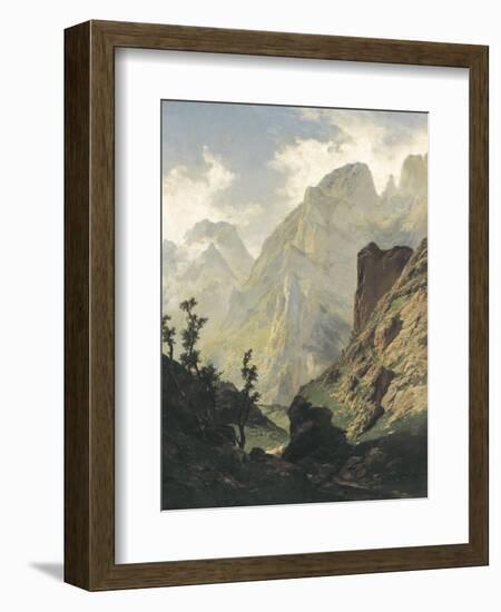 Picos De Europa-Carlos de Haes-Framed Art Print