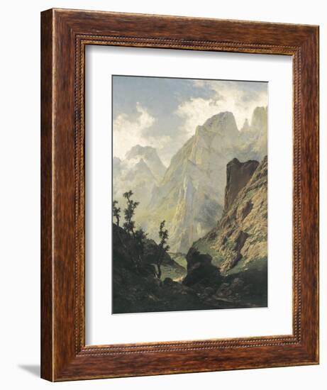 Picos De Europa-Carlos de Haes-Framed Art Print