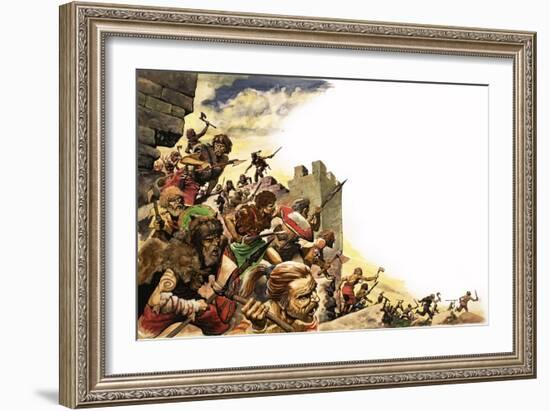 Pict Warriors Invade Britain-Peter Jackson-Framed Giclee Print