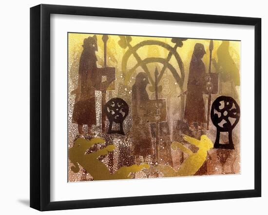 Pictish Birsay Stone-Gloria Wallington-Framed Giclee Print