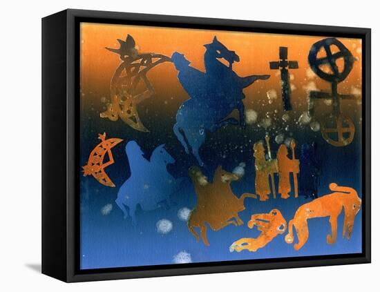 Pictish Ceremony-Gloria Wallington-Framed Premier Image Canvas