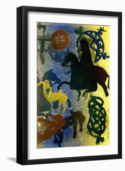 Pictish Horsemen-Gloria Wallington-Framed Giclee Print