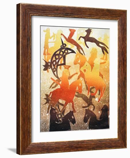 Pictish Hunt 2000-Gloria Wallington-Framed Giclee Print