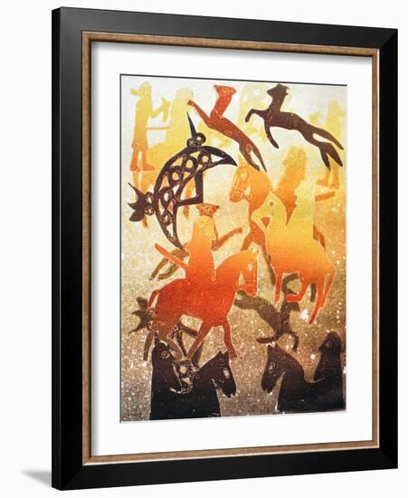 Pictish Hunt 2000-Gloria Wallington-Framed Giclee Print