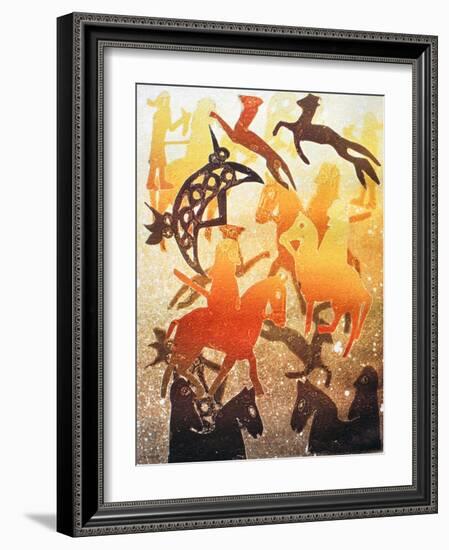 Pictish Hunt 2000-Gloria Wallington-Framed Giclee Print