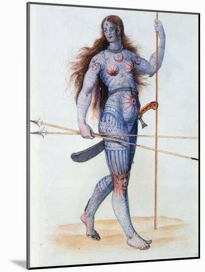 Pictish Woman-John White-Mounted Giclee Print