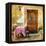 Pictorial Old Greek Streets With Tavernas - Retro Styled Picture-Maugli-l-Framed Stretched Canvas