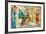 Pictorial Old Streets Of Greece - Picture In Painting Style-Maugli-l-Framed Art Print