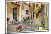 Pictorial Old Streets of Italy,Rome. Artistic Picture in Retro Style-Maugli-l-Mounted Photographic Print