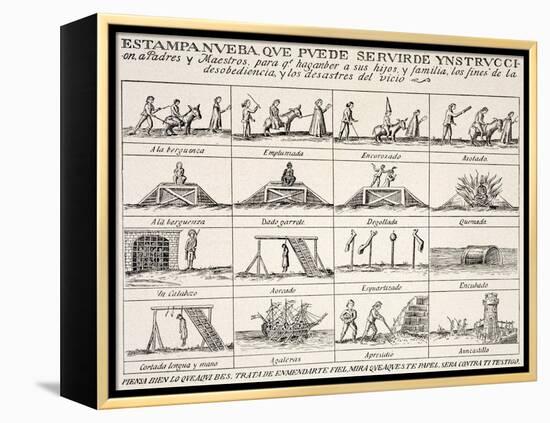 Pictorial Treatise on Morality-null-Framed Premier Image Canvas