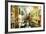 Pictorial Venetian Streets - Artwork In Painting Style-Maugli-l-Framed Premium Giclee Print