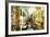 Pictorial Venetian Streets - Artwork In Painting Style-Maugli-l-Framed Premium Giclee Print