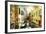 Pictorial Venetian Streets - Artwork In Painting Style-Maugli-l-Framed Premium Giclee Print