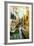 Pictorial Venetian Streets - Artwork In Painting Style-Maugli-l-Framed Art Print