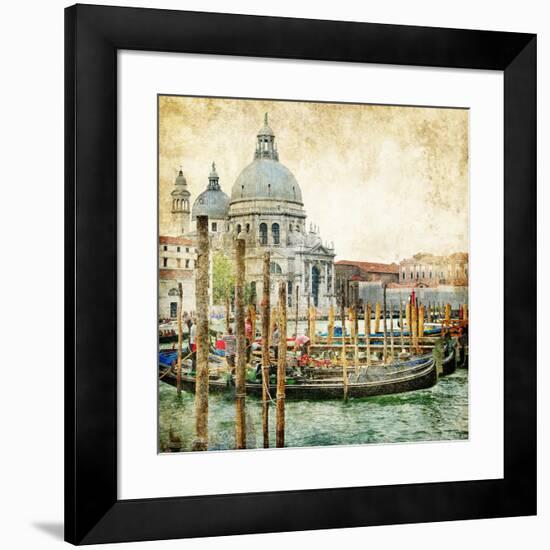 Pictorial Venice - Artwork In Painting Style-Maugli-l-Framed Art Print