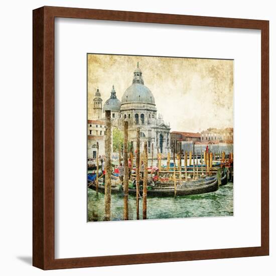 Pictorial Venice - Artwork In Painting Style-Maugli-l-Framed Art Print