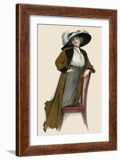 Picture Hat Circa 1913-null-Framed Art Print