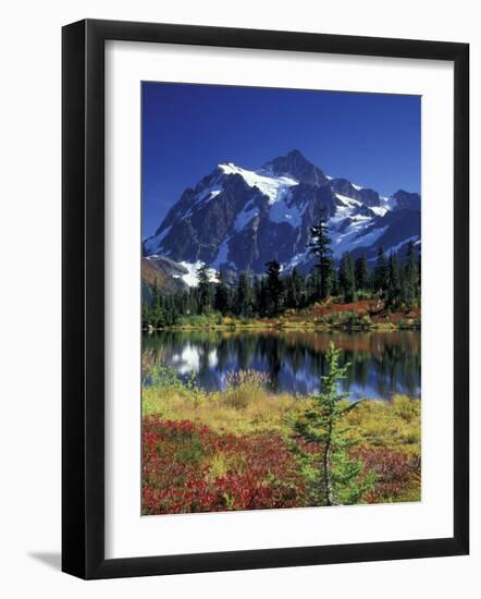 Picture Lake and Mount Shuksan at Heather Meadows, Washington, USA-Jamie & Judy Wild-Framed Photographic Print