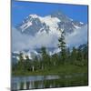 Picture Lake and Mt Shuksan, North Cascades NP, Washington, USA-Charles Gurche-Mounted Photographic Print