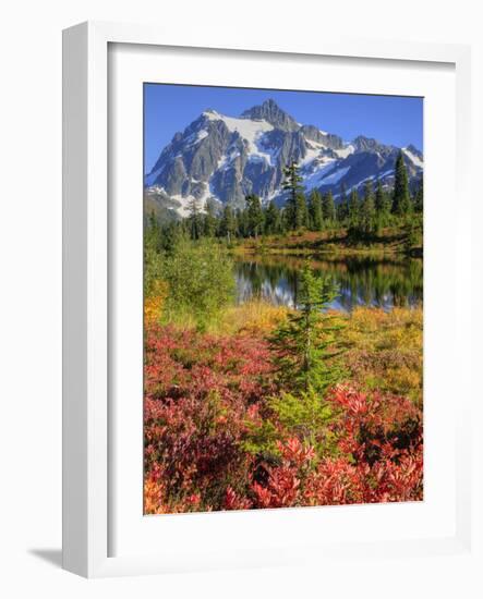 Picture Lake, Mt. Shuksan, Heather Meadows Recreation Area, Washington, Usa-Jamie & Judy Wild-Framed Photographic Print