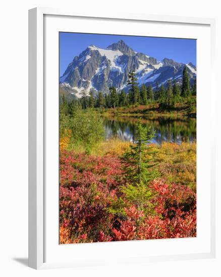 Picture Lake, Mt. Shuksan, Heather Meadows Recreation Area, Washington, Usa-Jamie & Judy Wild-Framed Photographic Print