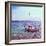 Picture of a Fishing Boat in Estany Des Peix Lagoon, in Formentera, Balearic Islands, Spain-nito-Framed Photographic Print