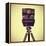 Picture of an Old Instant Camera in a Tripod with a Retro Effect-nito-Framed Premier Image Canvas