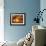 Picture of Beautiful Orange Sunset in Olive Trees Garden-Anna Omelchenko-Framed Photographic Print displayed on a wall