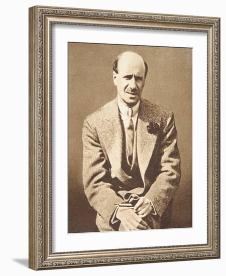 Picture of Failed Financier Clarence Hatry, 1929-null-Framed Photographic Print