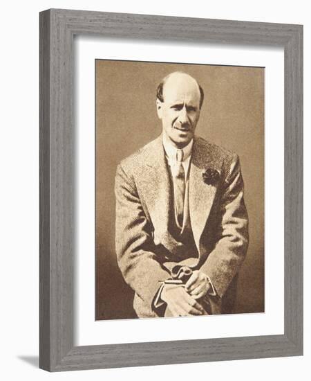 Picture of Failed Financier Clarence Hatry, 1929-null-Framed Photographic Print