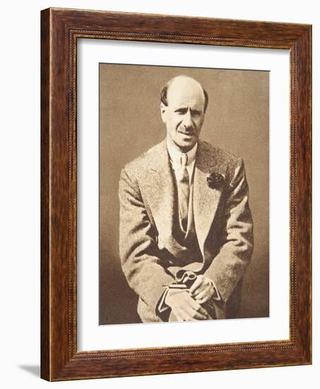 Picture of Failed Financier Clarence Hatry, 1929-null-Framed Photographic Print