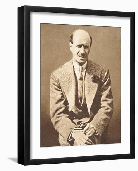 Picture of Failed Financier Clarence Hatry, 1929-null-Framed Photographic Print