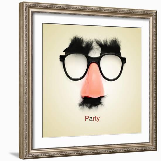 Picture Of Fake Glasses-nito-Framed Art Print