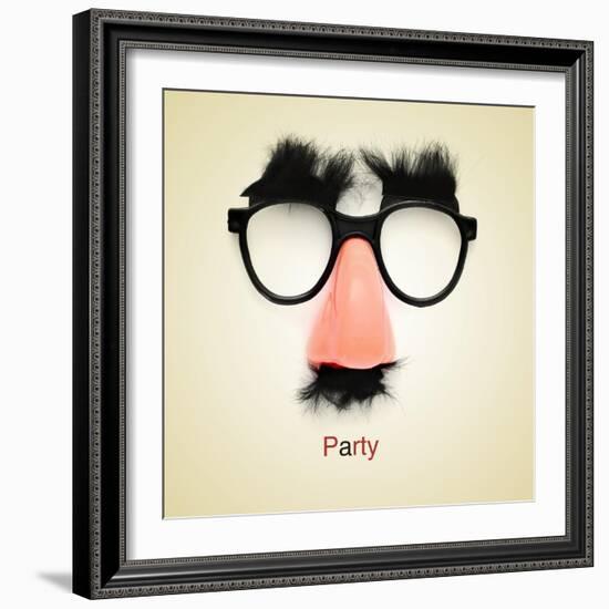 Picture Of Fake Glasses-nito-Framed Art Print