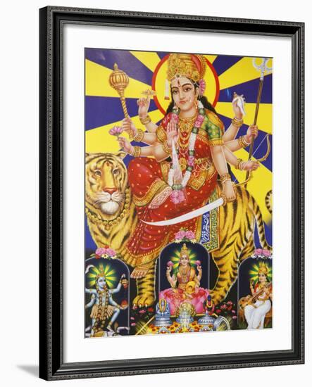 Picture of Hindu Goddess Durga, India, Asia-Godong-Framed Photographic Print