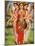 Picture of Hindu Goddesses Parvati, Lakshmi and Saraswati, India, Asia-Godong-Mounted Photographic Print