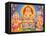 Picture of Hindu Gods Ganesh, Ayappa and Subramania, India, Asia-Godong-Framed Premier Image Canvas