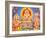 Picture of Hindu Gods Ganesh, Ayappa and Subramania, India, Asia-Godong-Framed Photographic Print